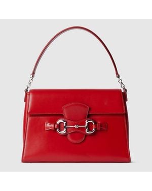 Gucci Borsa A Mano Horsebit Duomo Misura Media - Rosso