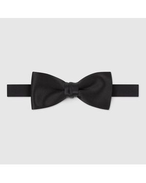 Gucci Fliege Aus Satin - Schwarz