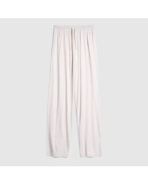 Gucci Soft Rayon Jersey Sportswear Trousers - White