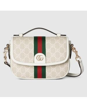 Gucci Sac À Main Ophidia Petit Format - Blanc