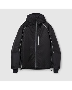 Gucci Gg Technical Fabric Jacquard Jacket, Ready-To-Wear - Black