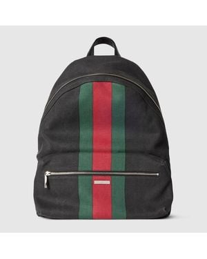 Gucci Positano Large Backpack, Fabric - Black