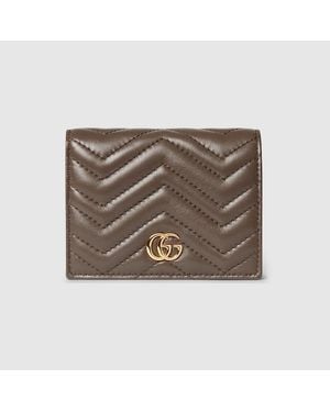 Gucci Gg Marmont Small Wallet, Leather - Metallic