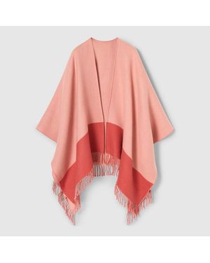 Gucci Cape Aus Wolle Und Kaschmir - Rot