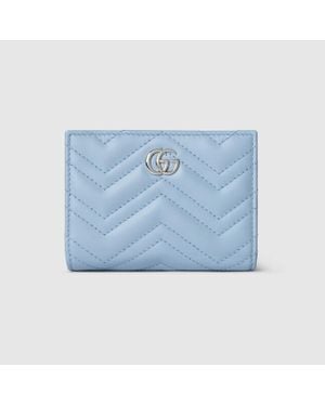 Gucci Kleine Gg Marmont Brieftasche - Blau