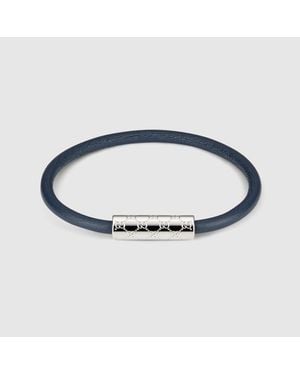 Gucci Pulsera Con Detalle De Gg, Talla - Azul