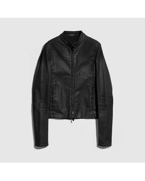 Gucci Coated Stretch Cotton Twill Denim Jacket, Size 50 It, Ready-To-Wear - Black