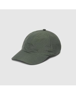 Gucci Cotton Baseball Hat With Print - Green