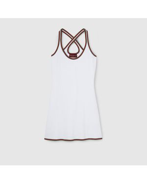 Gucci Dress With Web Trim, Ready-To-Wear - White
