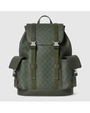 Gucci Zaino Con Monogramma Gg Misura Grande - Verde