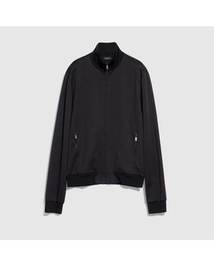 Gucci Silk Cotton Jersey Zip Jacket - Black