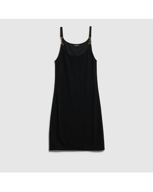 Gucci Viscose Crêpe Jersey Dress With Horsebit - Black