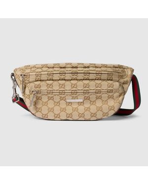Gucci Tag Small Crossbody Bag, Gg Canvas - Metallic