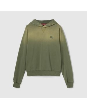 Gucci Sweat-Shirt En Jersey De Coton, Taille - Vert