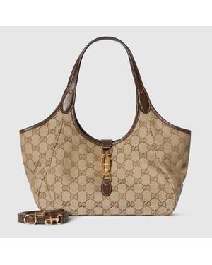 Gucci Mercato Small Tote Bag - Brown