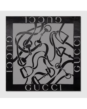 Gucci Equestrian Silk Viscose Shawl - Metallic