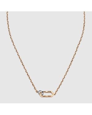 Gucci Link To Love 18K Chain Necklace - Metallic