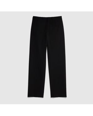 Gucci Technical Stretch Wool Trousers - Black