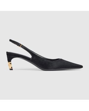 Gucci Castello Slingback - Blue