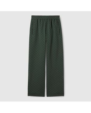 Gucci Gg Technical Jersey Leisure Trousers, Size S, Ready-To-Wear - Green