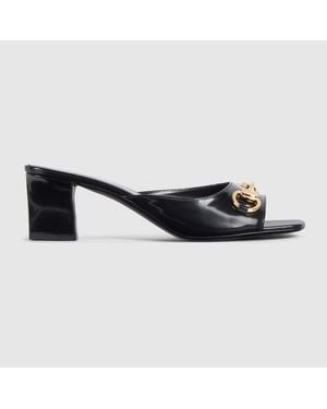 Gucci Signora Slide Sandal, Leather - Black