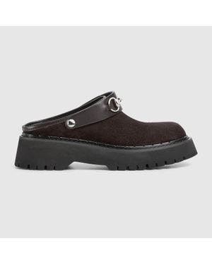Gucci Horsebit Mules - Brown