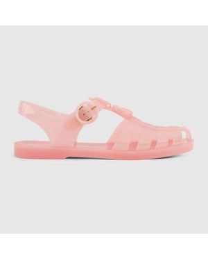 Gucci Sandal With Double G - Pink