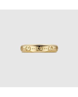 Gucci Icon 18K Gg Ring - Metallic