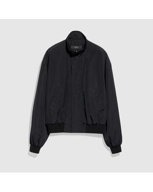 Gucci Light Cotton Acetate Faille Zip Jacket - Black