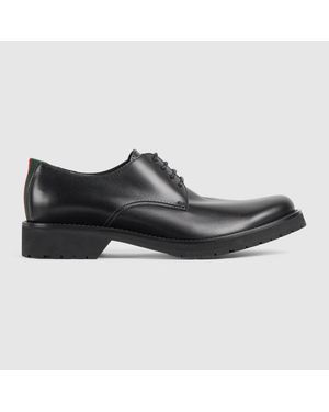 Gucci Chaussures À Lacets Avec Bande Web Pour Homme, Taille - Schwarz