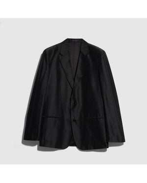 Gucci Fine Silk Faille Jacket - Black