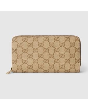 Gucci Essence Classic Zip-Around Wallet - Metallic