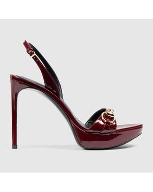 Gucci Donna Platform Sandal, Leather - Red