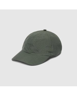 Gucci Cotton Baseball Hat With Print - Green