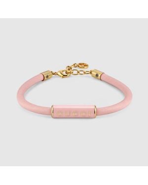 Gucci Armband Mit Detail Aus Emaille, Größe - Pink