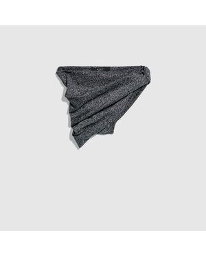 Gucci Stretch Viscose Lamé Draped Skirt - Grey