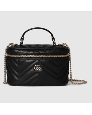 Gucci Gg Marmont Mini Vanity Bag - Black