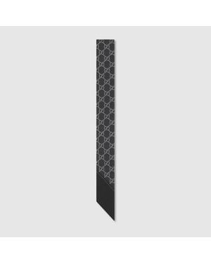 Gucci Printed Silk Ribbon, Silk - Black