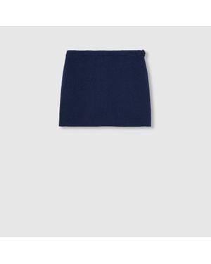 Gucci Rock Aus Baumwoll-Tweed, Grösse - Blau