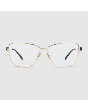 Gucci Square Optical Frame - Metallic