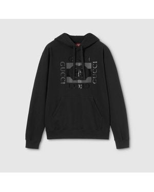 Gucci Hoodie With Logo - Black