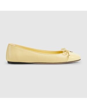 Gucci Ballerines Avec Double G Pour Femme, Taille - Métallisé