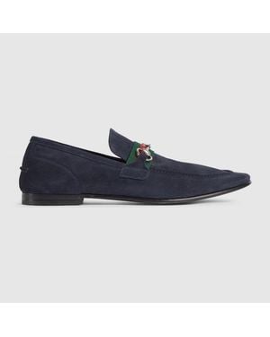 Gucci Como Loafer, Suede - Blue