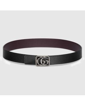 Gucci Wendbarer Gg Marmont Gürtel - Braun