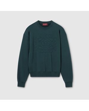 Gucci Brushed Cotton Jersey Sweatshirt - Green