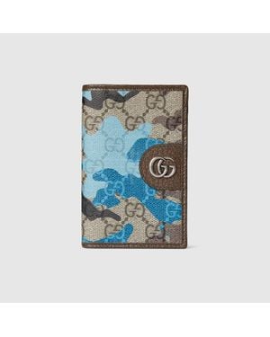 Gucci Gg Long Card Case - Blue