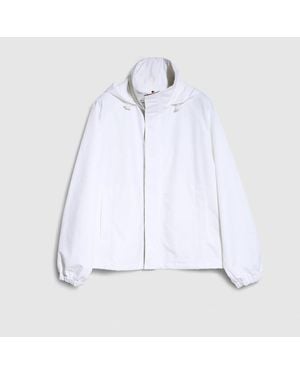 Gucci Compact Cotton Canvas Zip Jacket - White