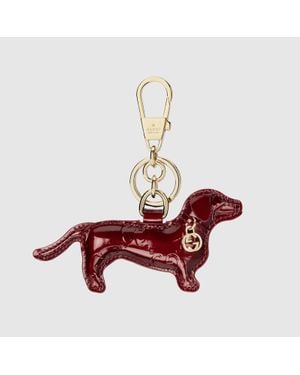 Gucci Adorno Para Bolso Con Forma De Perro - Rojo