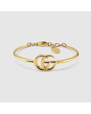 Gucci Gg Marmont Sculpted Bracelet - Metallic
