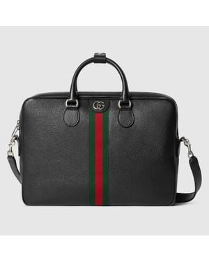 Gucci Borsa Portadocumenti Ophidia Misura Grande - Nero